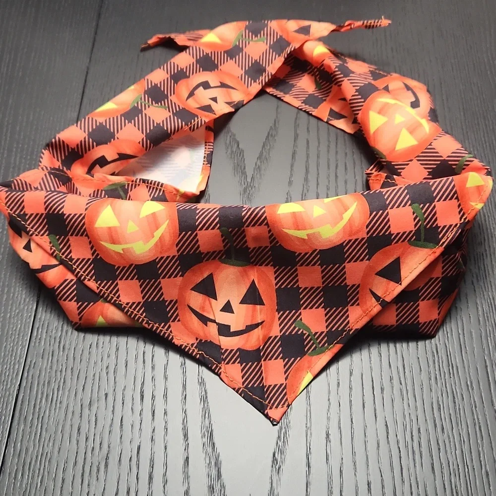 Halloween Pumpkin Pet Bandana New